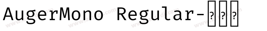 AugerMono Regular字体转换